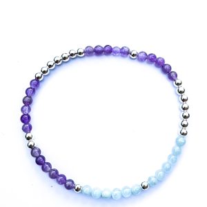 Armband Aqua Zilver